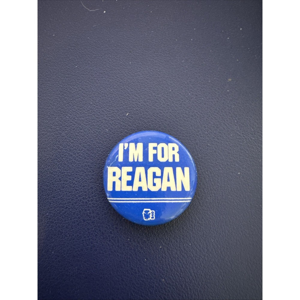 1980 Ronald Reagan 1"(mini) / Presidential Campaign Button I'm For Reagan